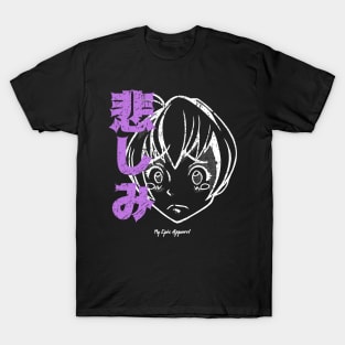 Sad Anime Girl T-Shirt